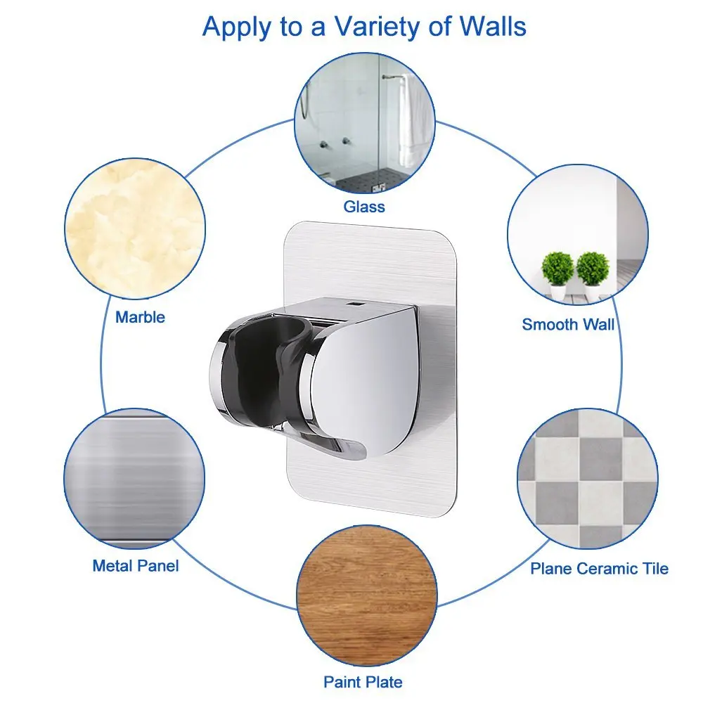 Кронштейн для ванной комнаты держатель для душа регулируемая высота, самоклеящийся держатель для душа ABS + Come Plated