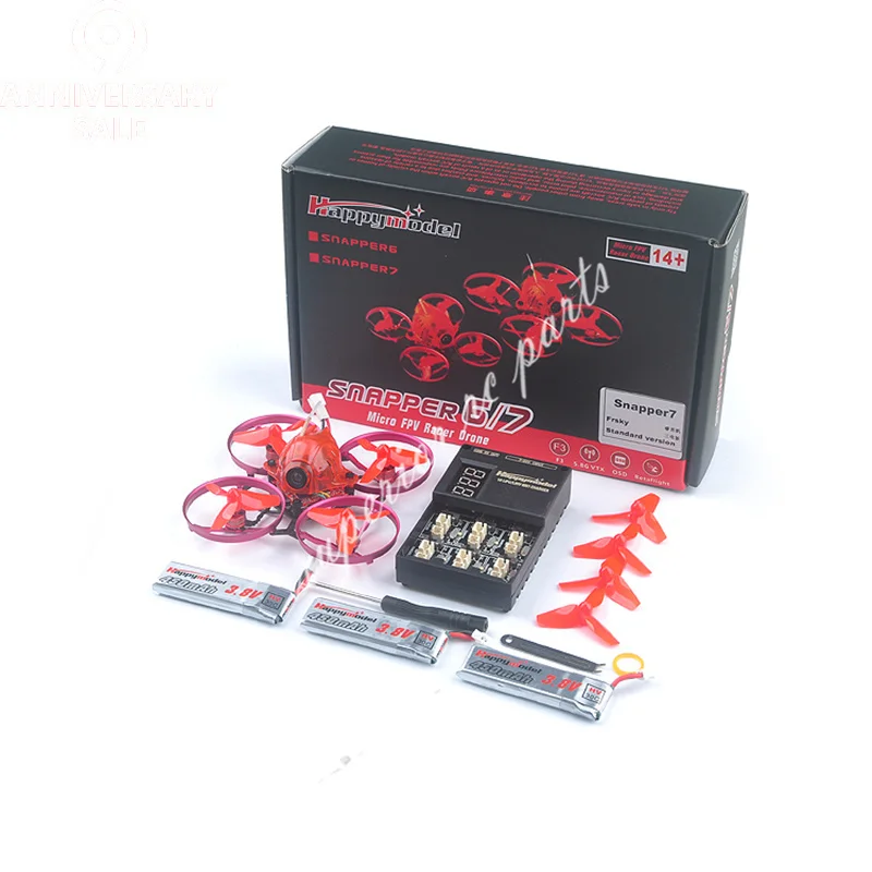 Snapper7 Snapper6 бесщеточный гоночный Дрон Whoop BNF 1S 5 8G 48CH 700TVL F3 Встроенный OSD 75 мм микро FPV