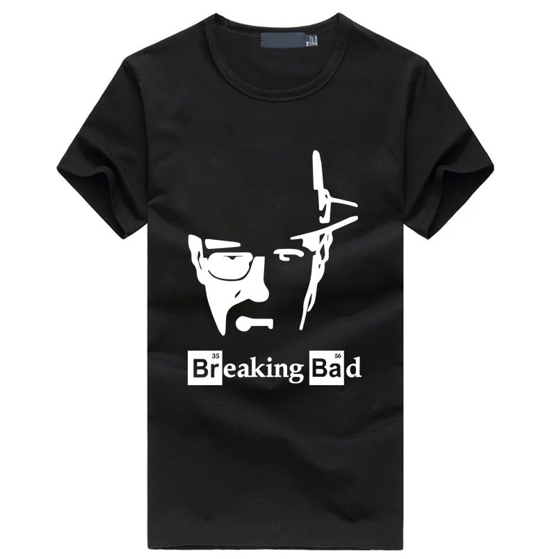 

2019 Breaking Bad Men's T-Shirts Walter White Cook Tops I Am The One Who Knocks Heisenberg Fitness Hip Hop mma T shirt Homme