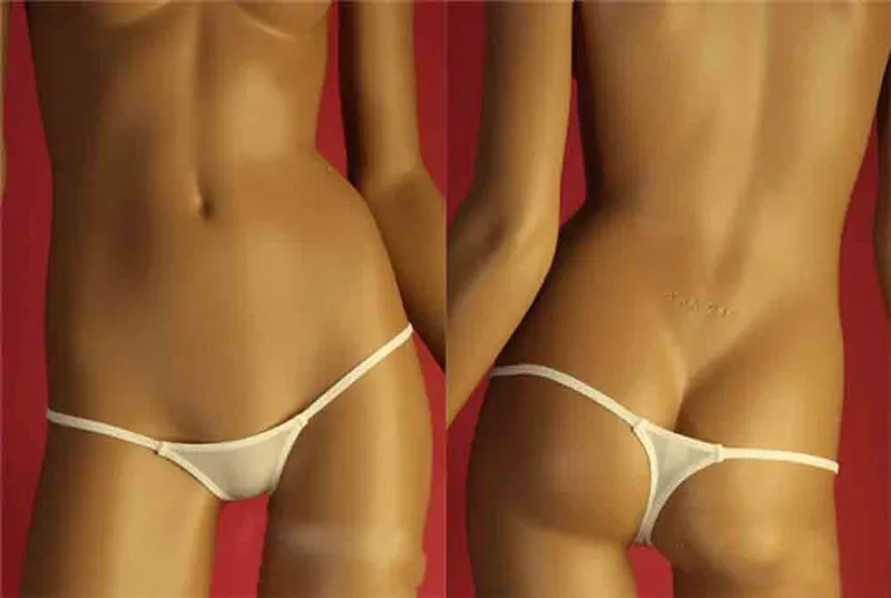

Sexy low-Rise Ice Silk Transparent Sexy G-string Panties Sexy G string Micro Thong Plus Size Women Knickers Smooth Briefs Plus S