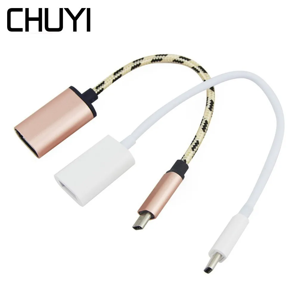 

CHUYI Type-C 3.1 To USB 3.0 OTG Hub High Speed Mini USB Splitter Adapter For Macbook Huawei Matebook PC Smartphone Accessories