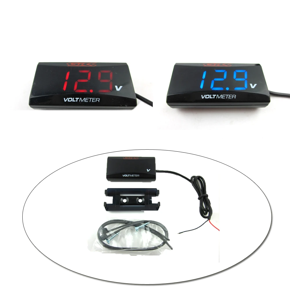 Buy Motorcycle Universal voltmeter LED Digital Display
