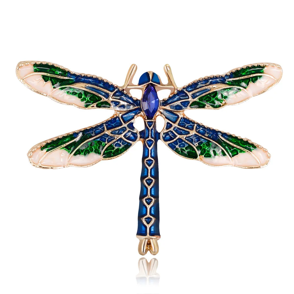 

New Colorful Multiple Styles Dragonfly Brooch Fashion Jewelry Wild Alloy Rhinestone Brooch Pin for Women Accessories