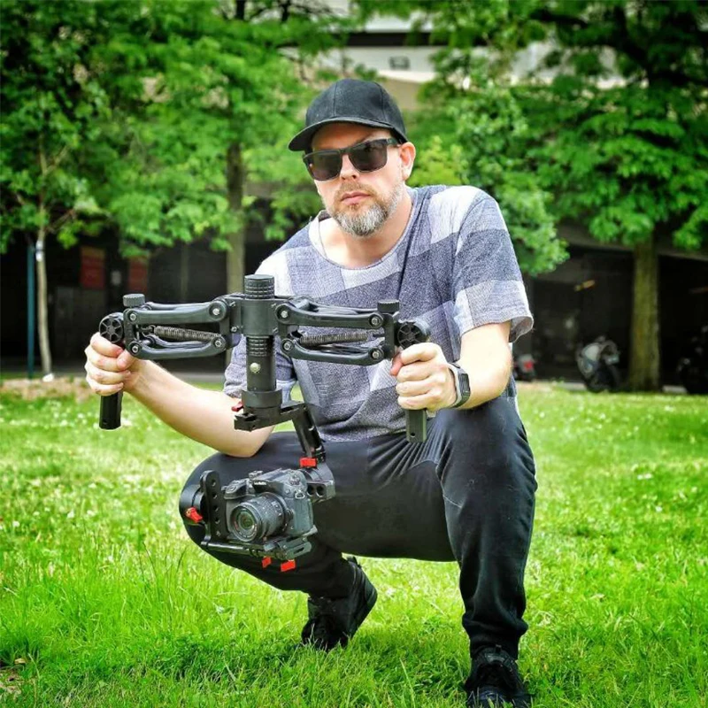 Стабилизатор с двумя ручками и пружиной для ZHIYUN Crane FeiyuTech AK2000S Moza AirCross 2 DJI Ronin RS2 3