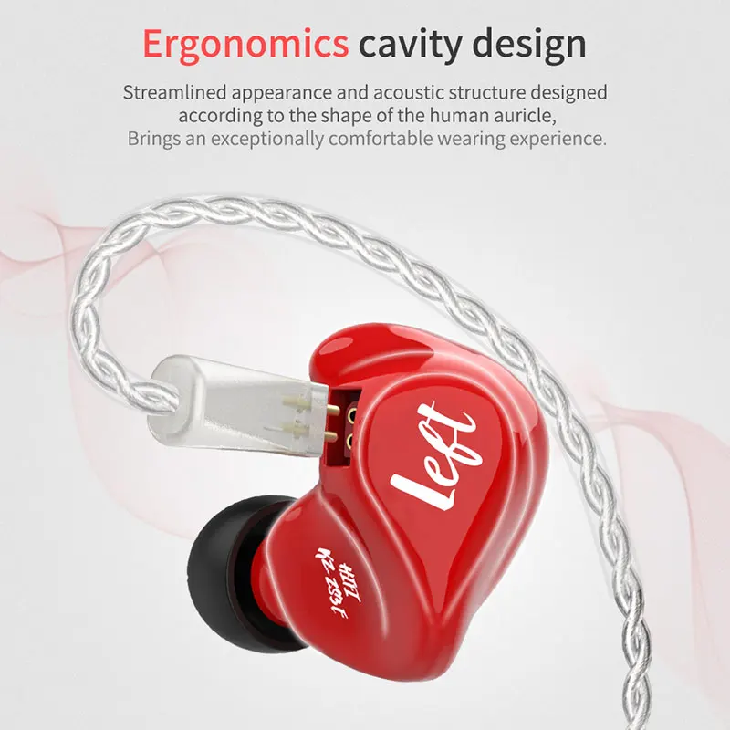 

Headphone Earphone Monitors Music Customization Earbuds Detachable Cable Balanced Armature Silver Sport