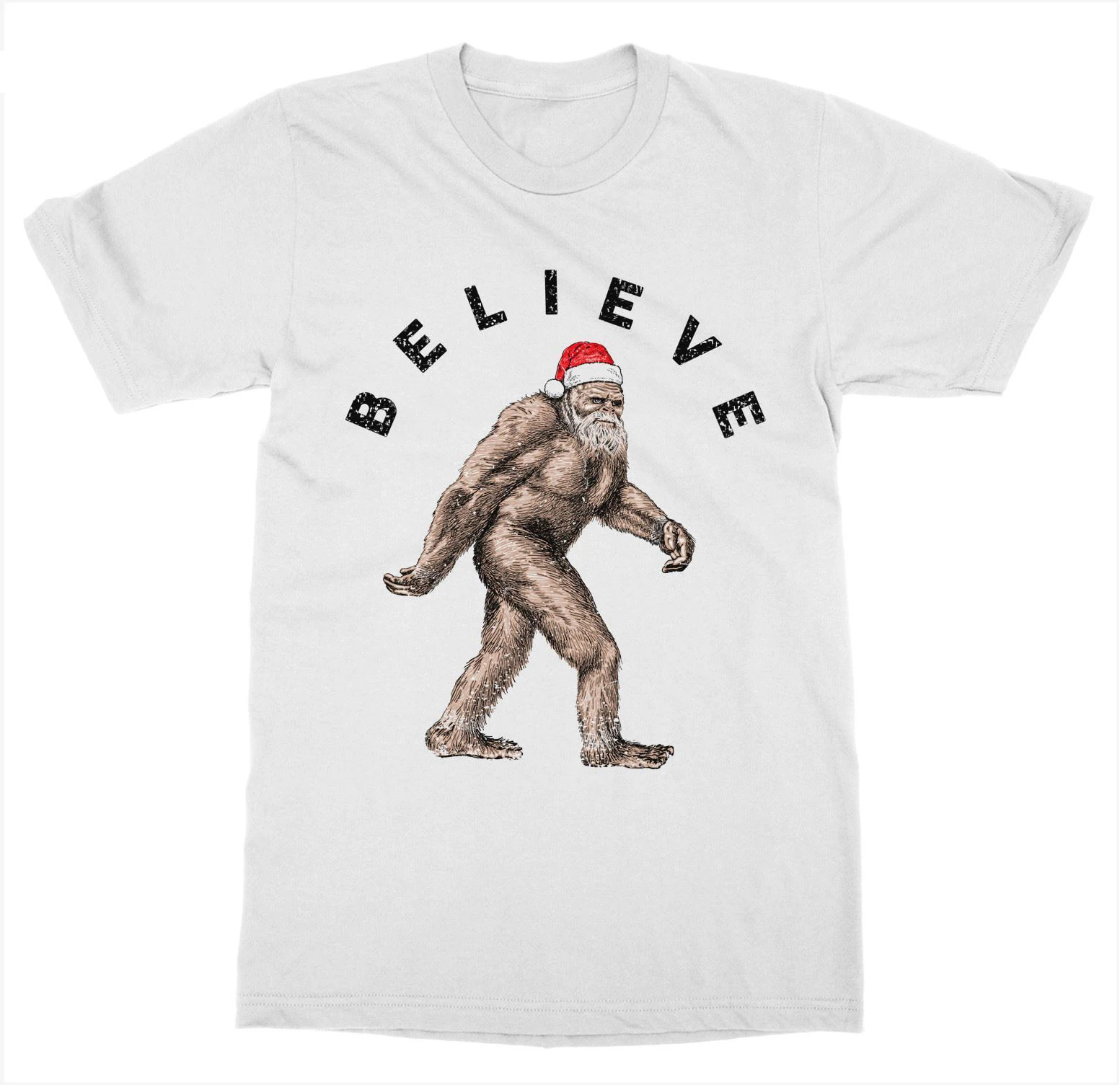 Санта Squatch футболка Merry Christmas Рождество подарок к празднику Ugly свитер Забавный Noel |