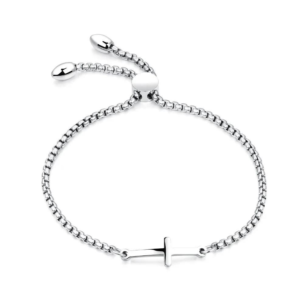 Fate Love Hot Sale Cross Style Bracelets Figaro Chain Charm Bracelets Fashion Women Party Jewelry 3 Colors Adjustable Size FL892
