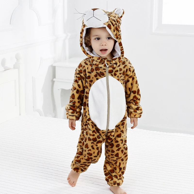 Goedkoop Keelorn Baby Rompertjes Lente Winter Nieuwe Baby Meisjes Kleding Flanel Cartoon Dieren Kids Kleding Peuter Jumpsuit Jongens Rompertjes