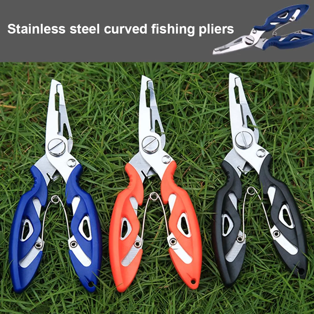 Fishing Scissors Pliers Line Cutter Remove Hook Tackle Tool Stainless