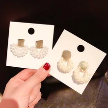 Блестящие новые женские модные брендовые ювелирные изделия элегантные жемчужные серьги-гвоздики для женщин подарок простые Стильные Серьги