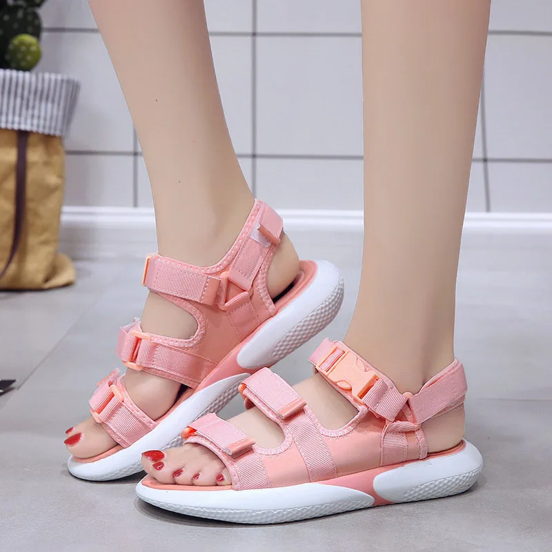 

Women Flat Sandals Open Toe Buckle Sandals Female Casual Summer Flat Platform For Feamle Sneakers Shoes
