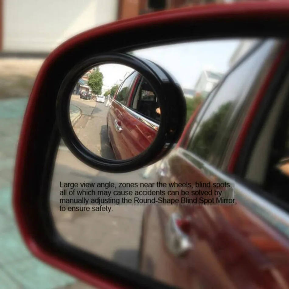 2 боковые широкоугольные круглые выпуклые автомобильные зеркальные зеркала