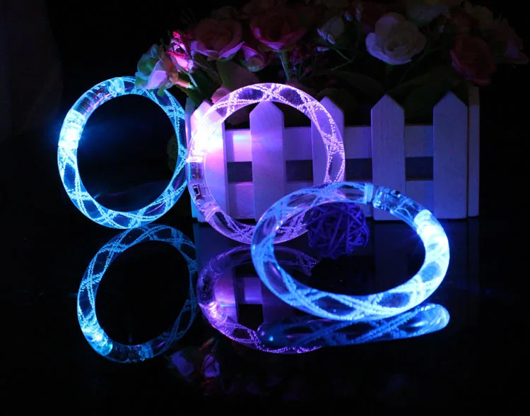 Подарок светящийся браслет мигающая игрушка нить светящаяся вспышка браслет акриловый светящийся светодиодный браслет
