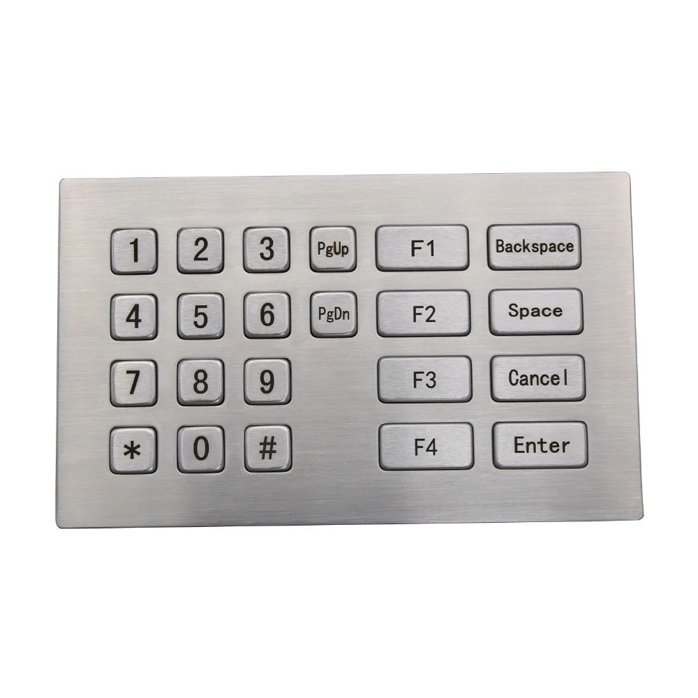 

Metal USB Keyboard With 22 Keys Industrial Mini Keyboard Stainless Steel Kiosk Numeric Keypad For Kiosk
