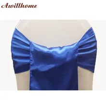 200 шт. Королевский синий цвет стул створки Королевский банкет Свадебные бантом