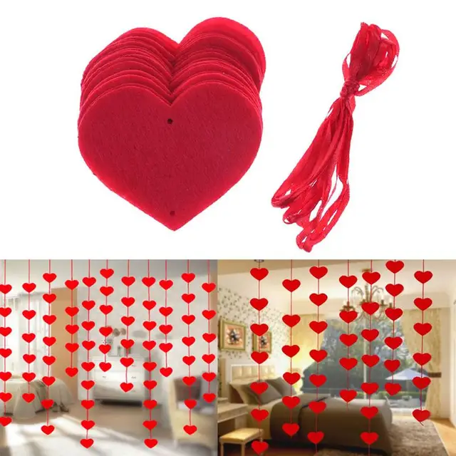 bestoyard 16pcs hanging red