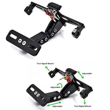 Мотоцикл номерной знак светодиодный задний свет Eliminator держатель кронштейн Fender Eliminator Универсальный алюминиевый Мотоцикл аксессуары