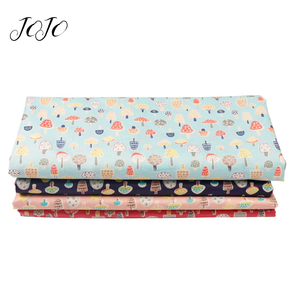 

JOJO BOWS 45*135cm Velvet Fabric Soft Colored Mushroom Sheet For Needlework The Cloth For Home Textile Garment Sewing Material