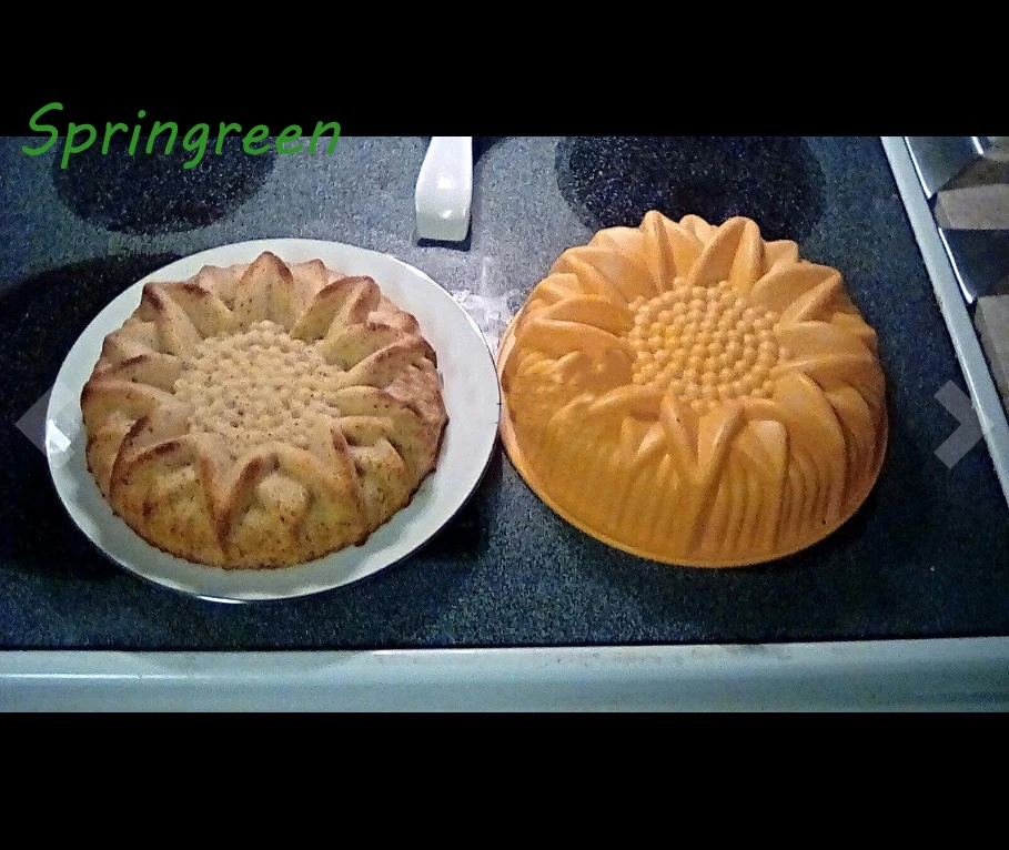 Springreen 10 дюймов круглый Подсолнух силиконовая выпечка торта ко дню рождения