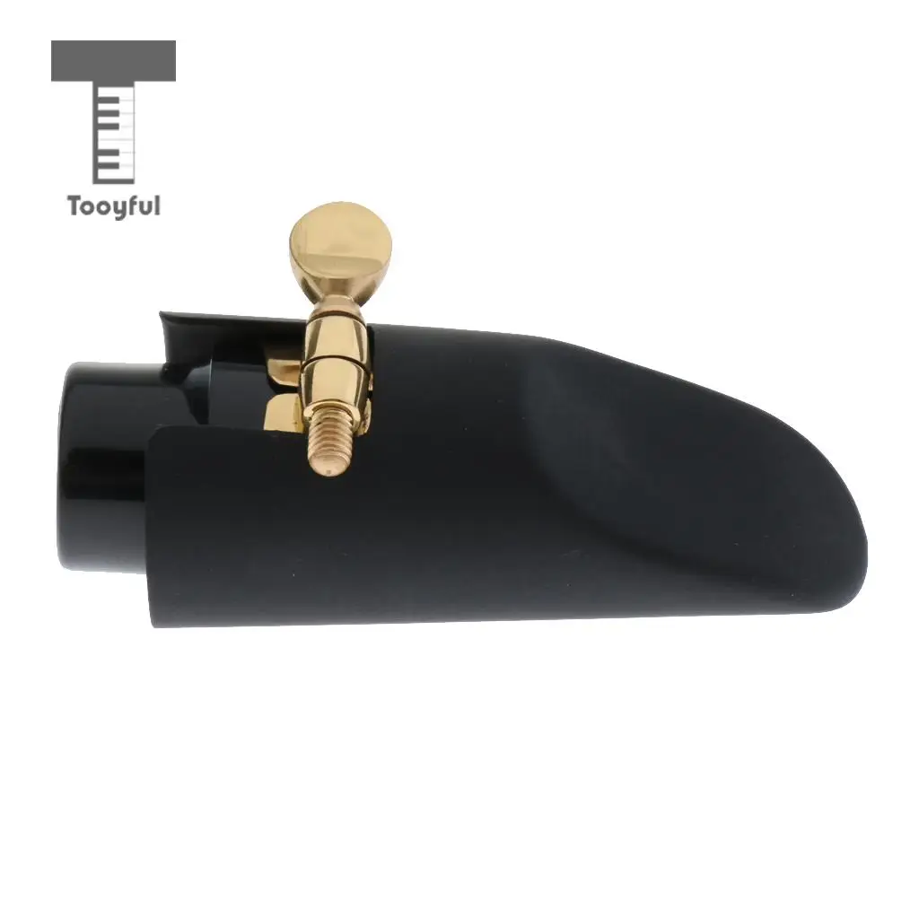Tooyful 1 Set Black Metal Soprano Saxophone Mouthpiece with Ligature Cap for Sax Lovers