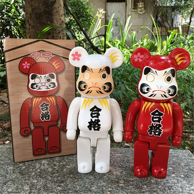 

11'' Bearbrick Dharma Be@rbrick400% Beijing Opera face Gloomy Bear Conformity Action Figure Collectible Model Toy BOX P840