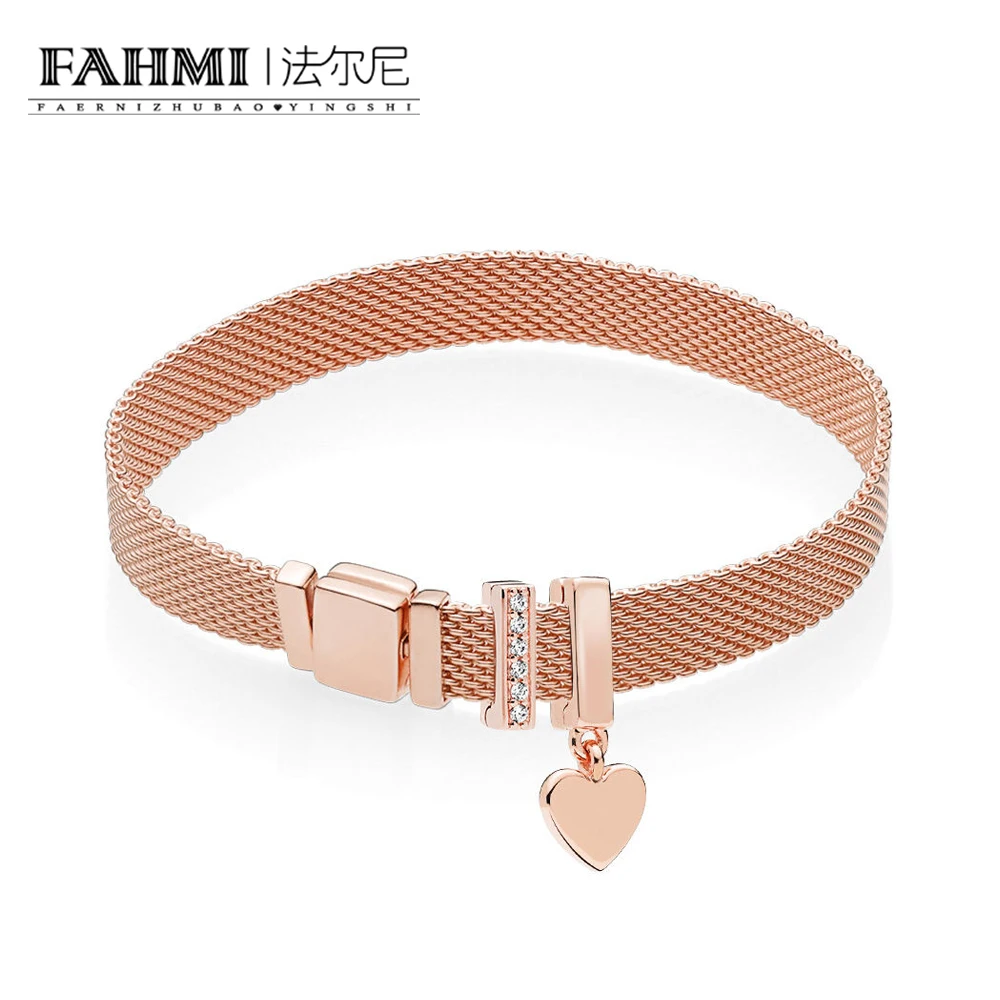 

FAHMI 100% 925 Sterling Silver Timeless Clip Charm Floating Heart Clip Charm RAU0533 Rose Reflexions Floating Heart Gift Set