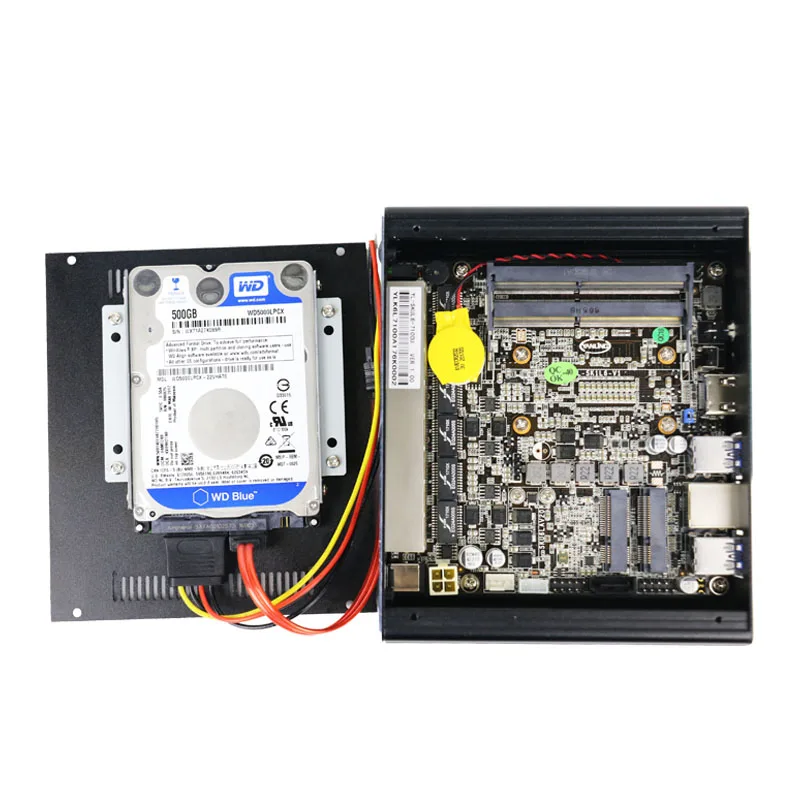  6 Ethernet LAN fanless pfsense Mini PC Intel kabylake core i3 7100u DDR4 ram AES-NI linux server fi