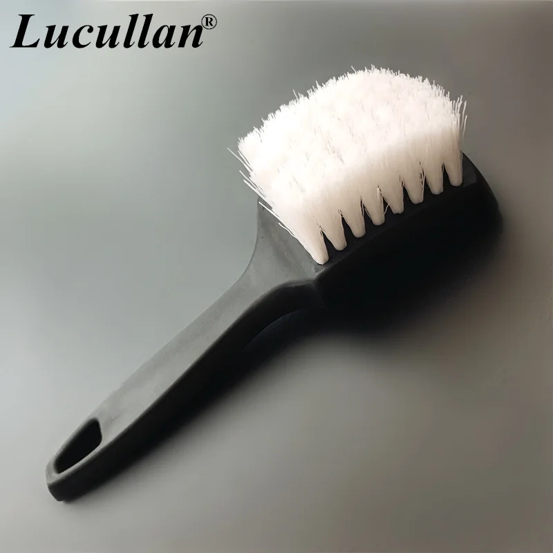 Lucullan Heavy Duty Nifty Interior Carpet Upholstery Detailing Brush 2 Colors For Tires Floor Matt Fabric