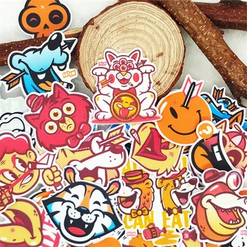 

30 Pcs Cartoon doodle Stickers Diary Sticker Scrapbook Decoration Paper DIY Stickers School Office Supply kids toys