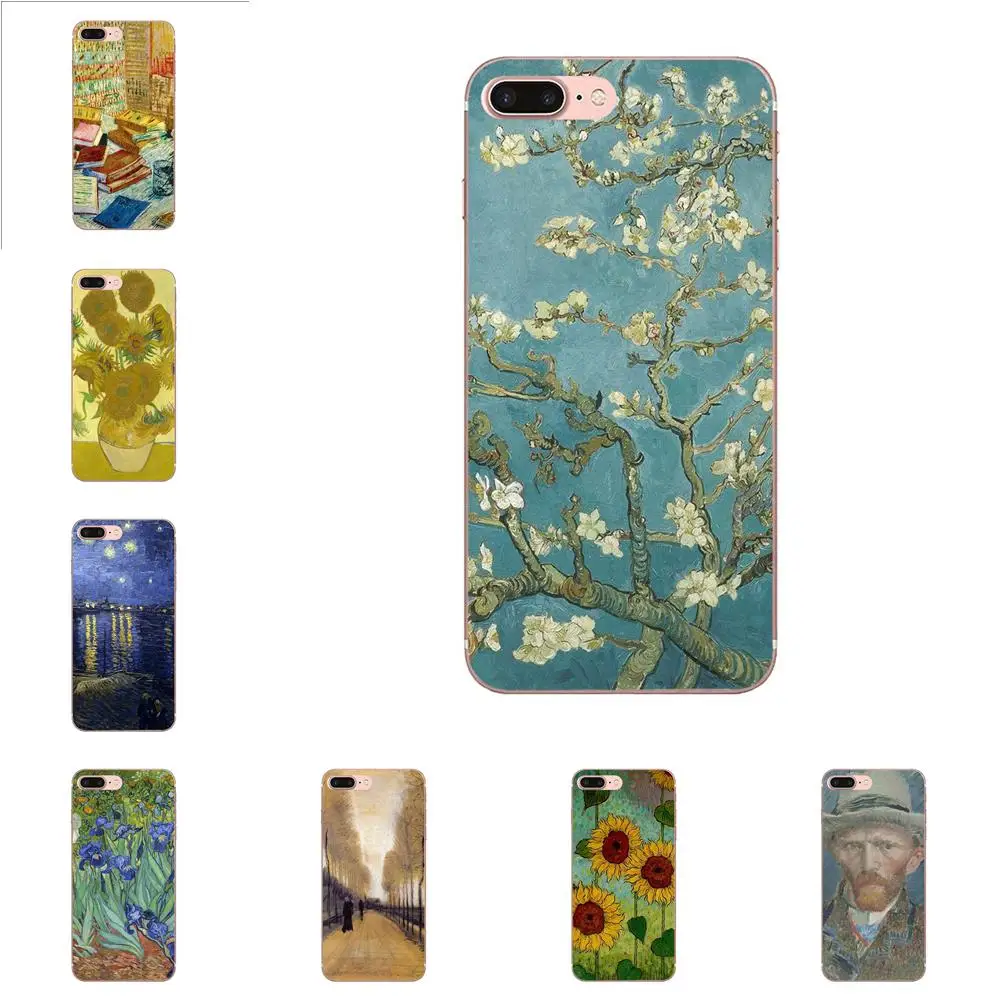 

For Galaxy Alpha Core Note 2 3 4 S2 A10 A20 A20E A30 A40 A50 A60 A70 M10 M20 M30 Cases Vincent Van Gogh Oil Painting Black Skin