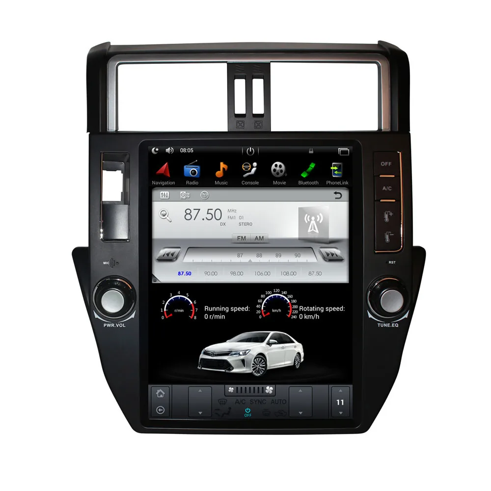 

12.1" Tesla Android Fit TOYOTA PRADO / LC150/ PRADO 150 2010 2011 2012 2013 Car DVD Player Navigation GPS Radio
