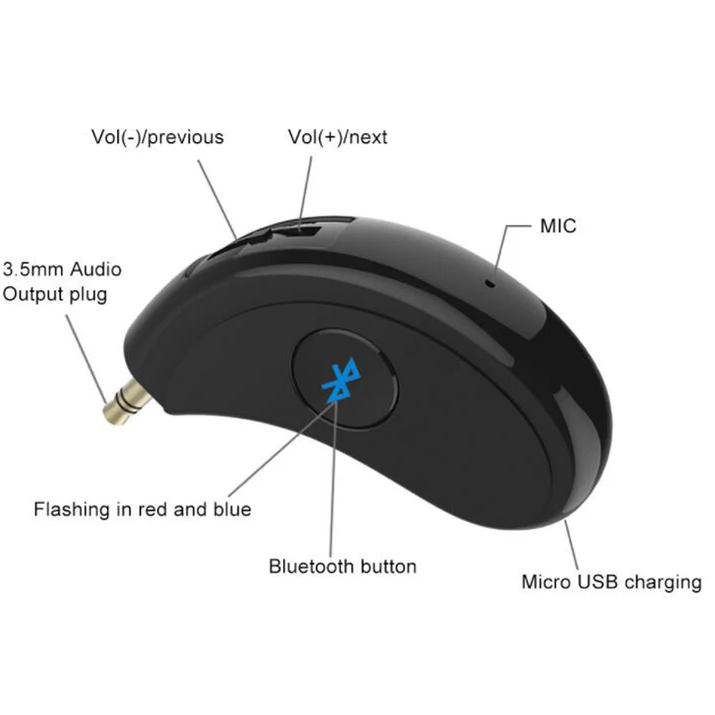 4,2 беспроводной Bluetooth автомобильный комплект адаптер MP3 Автомобильный громкой связи телефон USB автомобильный Bluetooth аудио приемник