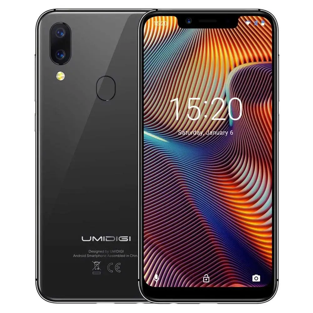 Мобильный телефон Umidigi A3 Pro 4G, Android 8,1, 3 Гб+ 32 ГБ, четырехъядерный, глобальная версия, смартфон, 12 Мп+ 5 МП, мобильный телефон с функцией распознавания лица - Color: Gray