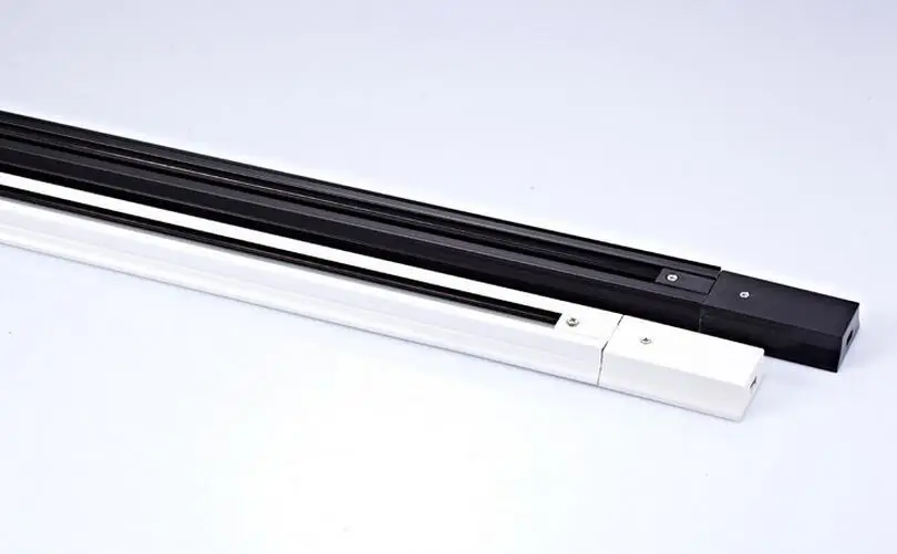Dhl 1m 2 Wire Single Circuit Aluminium Track Light Rail Lighting Dhl 1m 2 Wire Single Circuit Aluminium Track Light Rail Lighting Tracks Spot System Bar Kit 1 Meter Black White In From