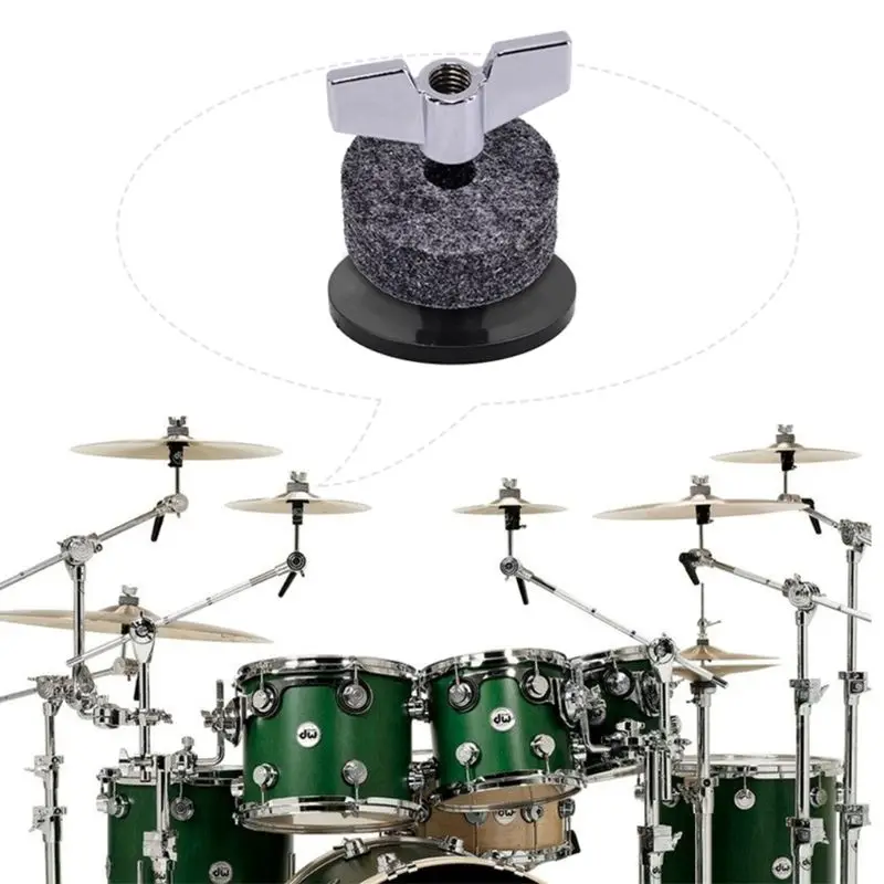 Родина пластик 18 шт. барабанная шайба cymbal рукав Войлок набор запасных частей набор аксессуаров 15x10 см
