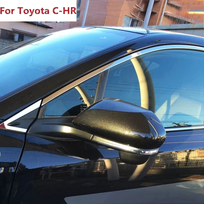 Новинка 18 шт. для Toyota C HR CHR 2016 2017 нержавеющая сталь оконная формовочная отделка