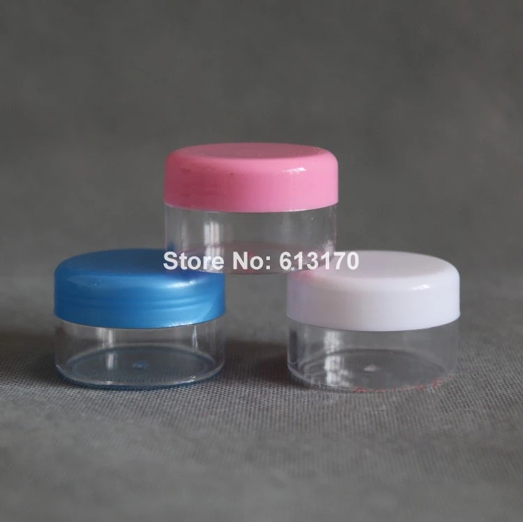 Medicine Ointment Jars Cosmetic Container Cream Beauty Package Tins Plastic 100pcs 20g 20ml Clear White Pink Blue Empty Small | Красота и