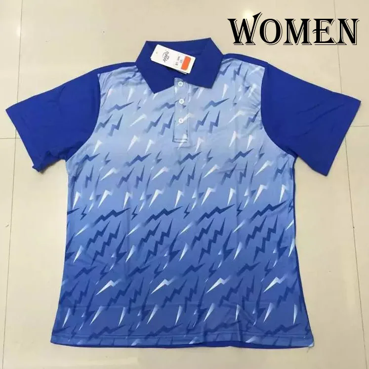 Women Blue Shirt Спортивная tenis masculino, рубашка для настольного тенниса, футболки для бадминтона для мужчин/женщин, сухой крутой спортивный топ с длинными рукавами, спортивные рубашки для пинг-понга - Цвет: Women Blue Shirt
