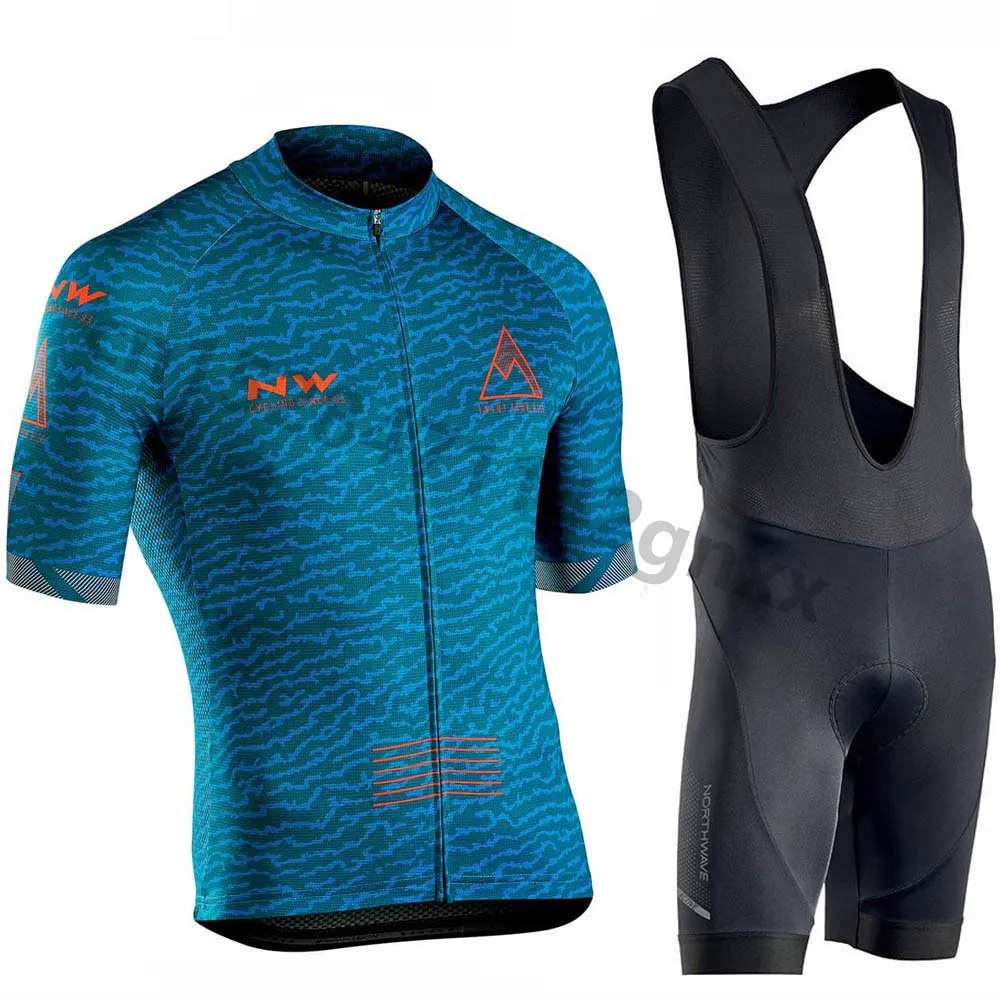 Northwave NW Cycling Jersey Set Summer Short Sleeve triathlon Bicycle Cycling Clothing Breathable New Ropa Ciclismo Maillot - Цвет: 6