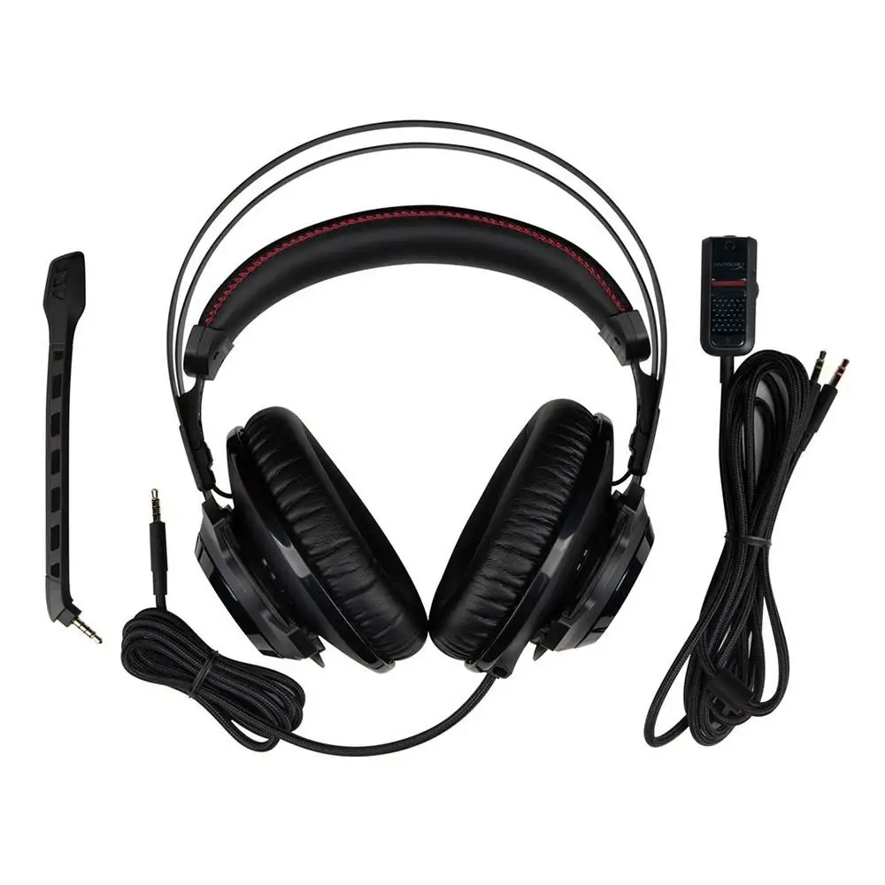 Kingston virtual 7 1 HyperX Cloud Revolver наушники с шумоподавлением микрофоном игровая гарнитура