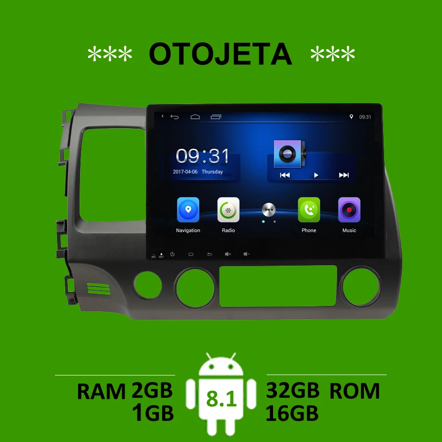 Excellent OTOJETA car accessories for Honda Civic 2006 radio gps navigation android 8.1 stereo bluetooth auto tape recorder carplay player 0 Excellent OTOJETA car accessories for Honda Civic 2006 radio gps navigation android 8.1 stereo bluetooth auto tape recorder carplay player 0