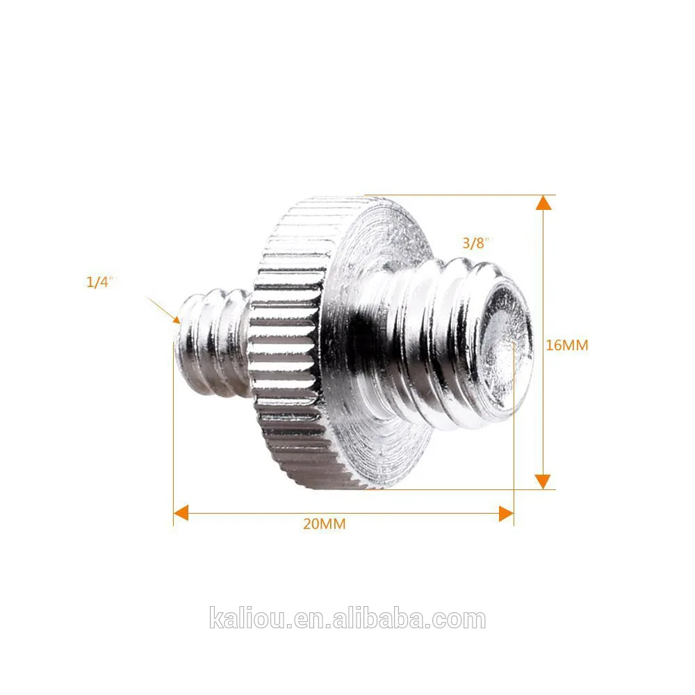 

Kaliou Quick Release Plate 1/4''-3/8'' Screw Precision Screw for Camera Tripod Photo Studio Accessories for Gopro 6 5 4 3 2 1