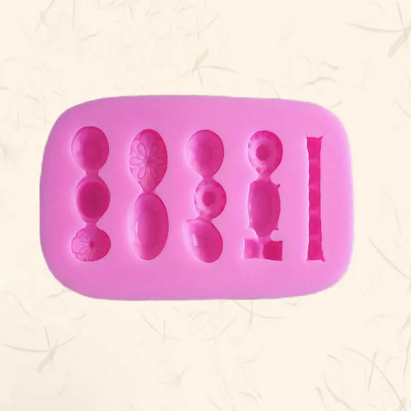 DIY Jewelry Gemstone Fondant Silicone Mold Fondant Cake Mold Silicone