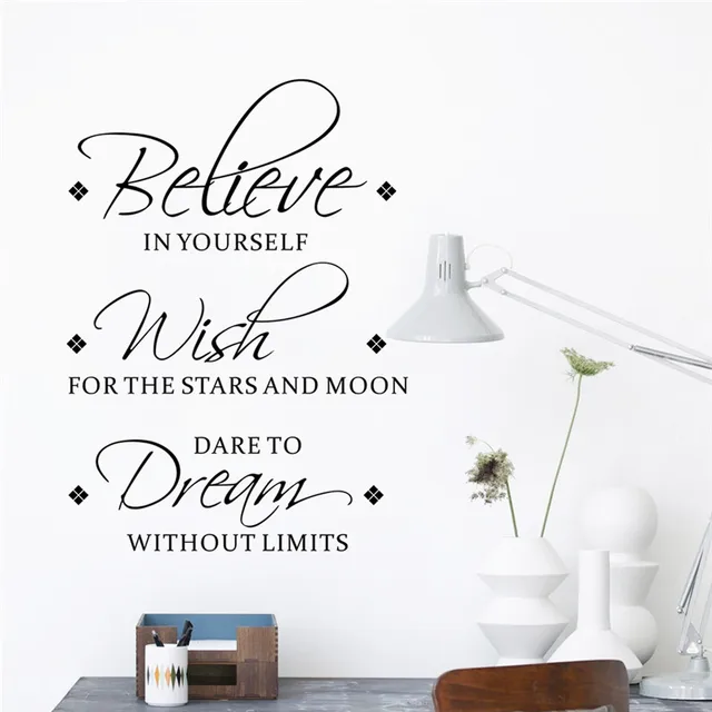 Modern Warm Lovely Quote Wall Stickersbelievewishdream Impressive Lovely Quote Modern Warm Lovely Quote Wall Stickersbelievewishdream Impressive Lovely Quote