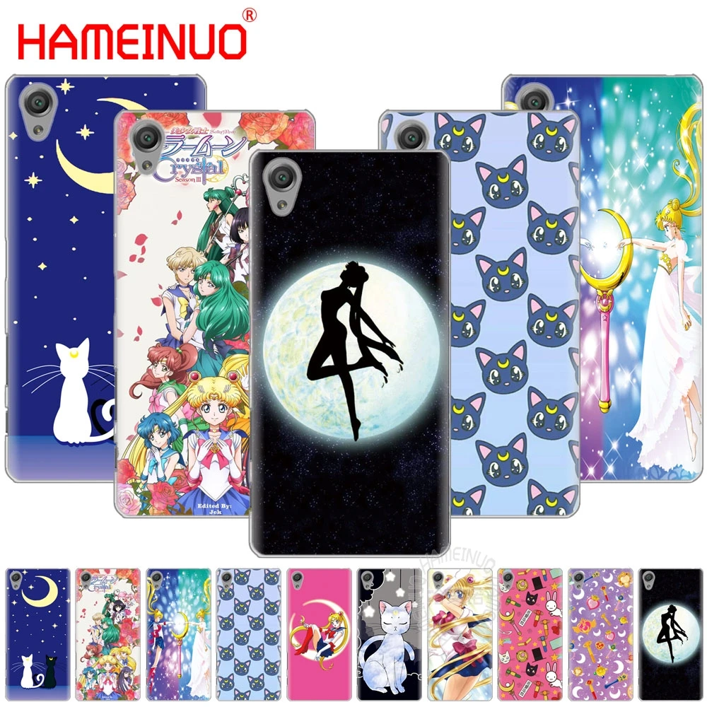 

HAMEINUO sailor moon girls Cover phone Case for sony xperia C6 XA1 XA2 XA ULTRA X XP L1 L2 X compact XR/XZ/XZS PREMIUM