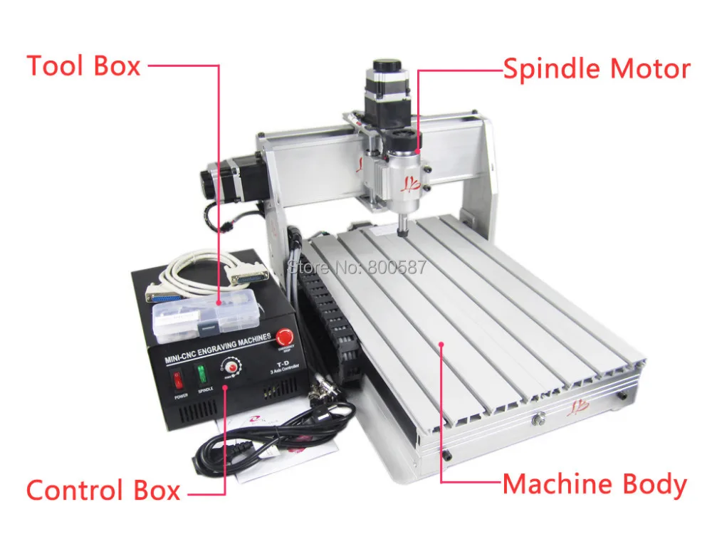 mini desktop engraving machine CNC 3040 T-DJ upgrade from 3020, CNC Router Engraver Milling Drilling Machine, Free tax to EU