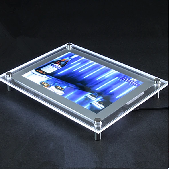 Buy menu board acrylic light box acrylic stand display