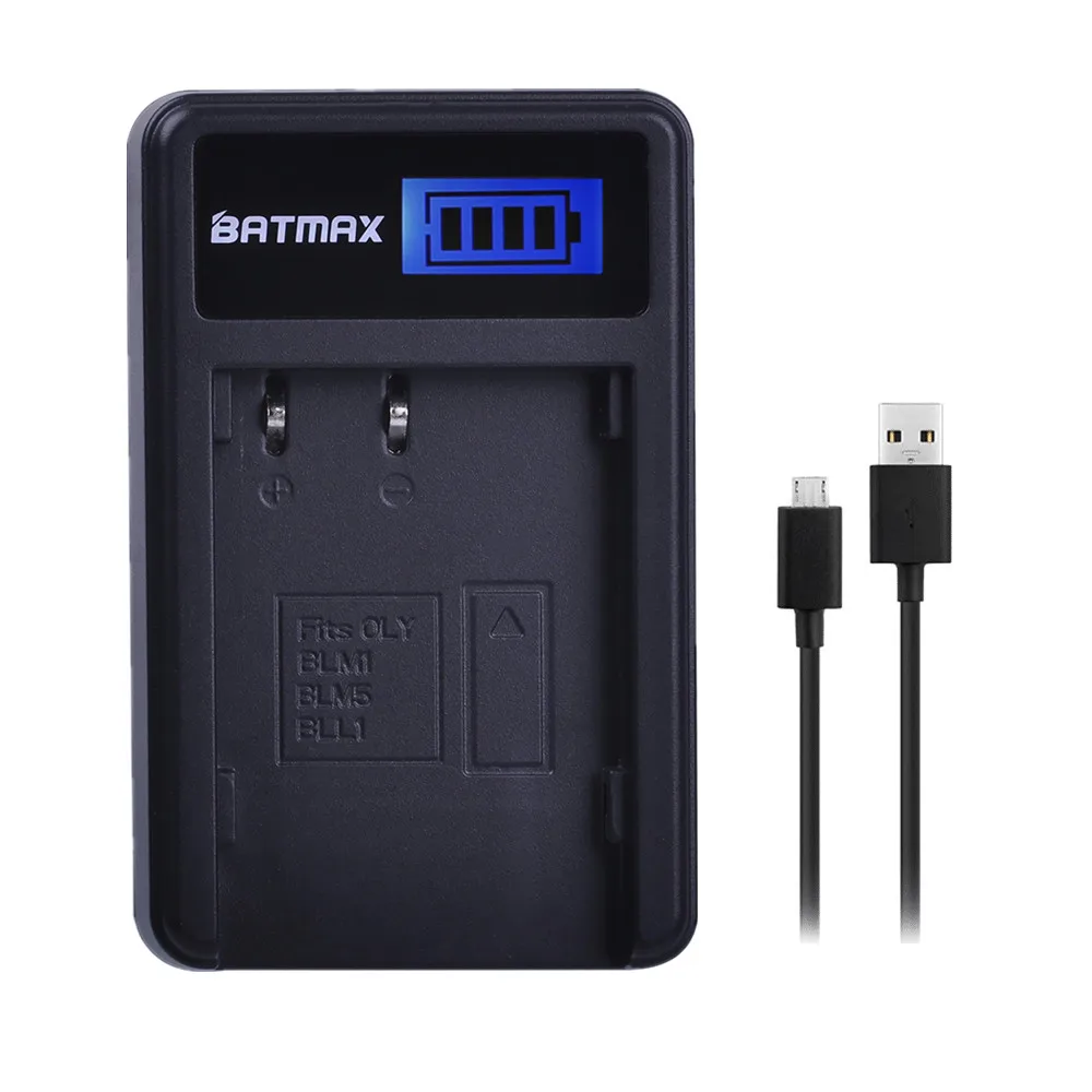 1 шт. PS BLM1 BLM PSBLM1 LCD USB зарядное устройство для Olympus 01 E 300 330 500 510 C 5060 7070|Зарядные