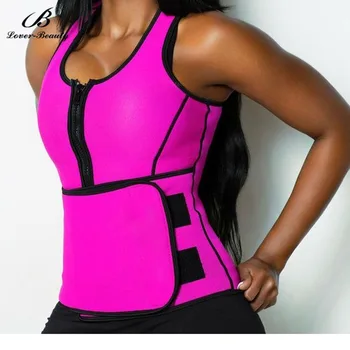 

Lover Beauty Neoprene Sauna Vest Tank Top Adjustable Waist Trimmer Shaper For Women Exercising Trainer Belt Weight Loss-C