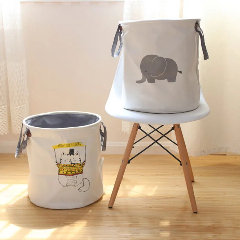 

Laundry Basket Waterproof Dirty Clothes Hamper Children Folding Toy Storage Basket Portable Kids Laundry Organizer